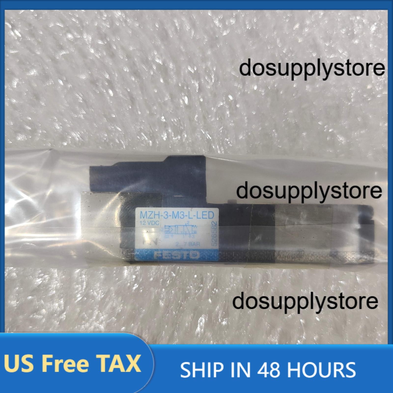 New Festo 30192 MZH-3-M3-L-LED, Pneumatic Valve 30192 MZH-3-M3-L-LED