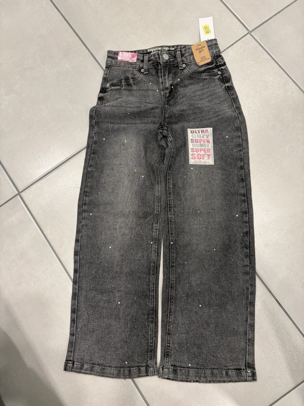 Hippie Girl Denim Jeans With Sequins Size 8