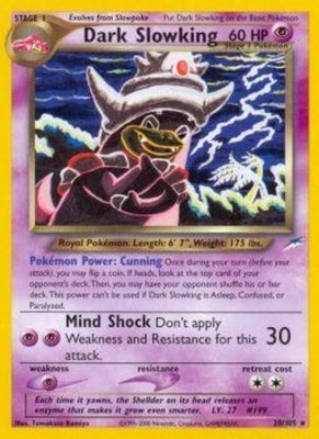 Lightly Played Dark Slowking - 20/105 - Rare - Unlimited Edition Pokemon Neo Des