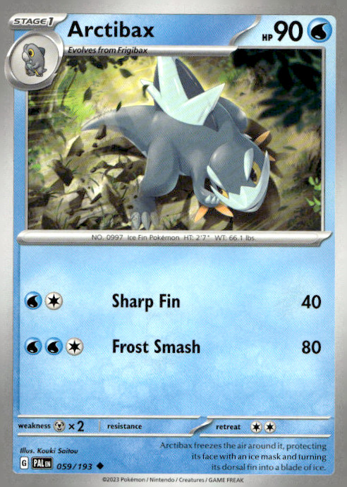 Arctibax 059/193 Uncommon Regular SV02: Paldea Evolved NM
