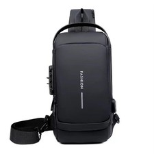 Men's chest bag, waist bag/shoulder bag suitable for cycling and outdoor sports
