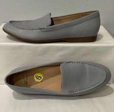 Dansko Lorri Women Sz US 9 EU 40 Leather Shoes Loafers Flats Light Gray