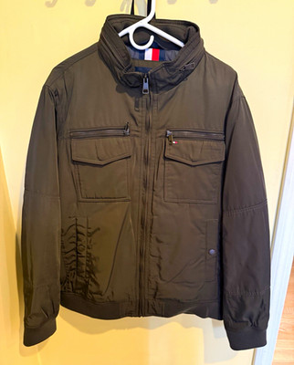 Tommy Hilfiger 158AP775 Field Performance Bomber Jacket Olive Green XL