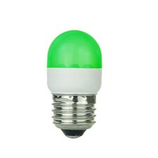 Sunlite Green 0.5w Tubular T10 Medium Screw In Base Light Bulb
