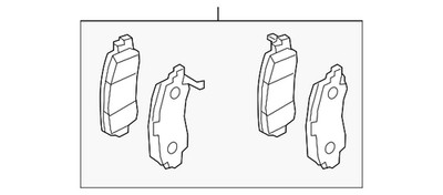 Genuine Mitsubishi Brake Pads Front 4605B481