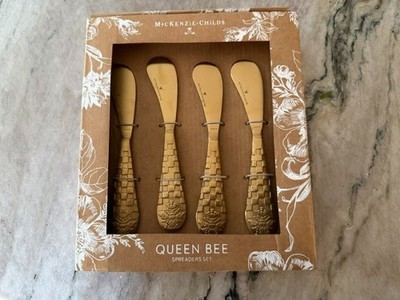 New Mackenzie-Childs Queen Bee Spreaders   Set of 4