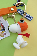 Peanuts Cartoon Snoopy Character 3D Keychain keyring Purse Gift Charm
