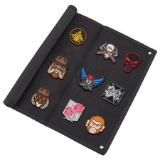 1pc Badge Storage Display Poster Armband Finishing Cloth Wall Showcase Black