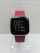 Fitbit Versa 2 Smartwatch Pink 40mm Alexa WR50M Always On Display No Charger