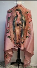 Virgen de Guadalupe Religious Rebozo,  shawl, pashmina,  scarf, chal