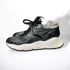 NEW Voile Blanche SHEEL Reptile Effect Leather Sneaker Size 39 7.5 265