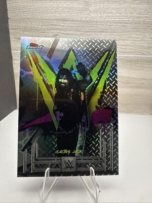 2025 Topps Finest WWE Cactus Jack #107 Refractor Uncommon 