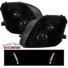 Black Smoke Fits 1997-2001 Honda Prelude Projector Headlights Led Strip Headlamp Black Smoke Fits 1997-2001 Honda Prelude Projector Headlights Led Strip Headlamp