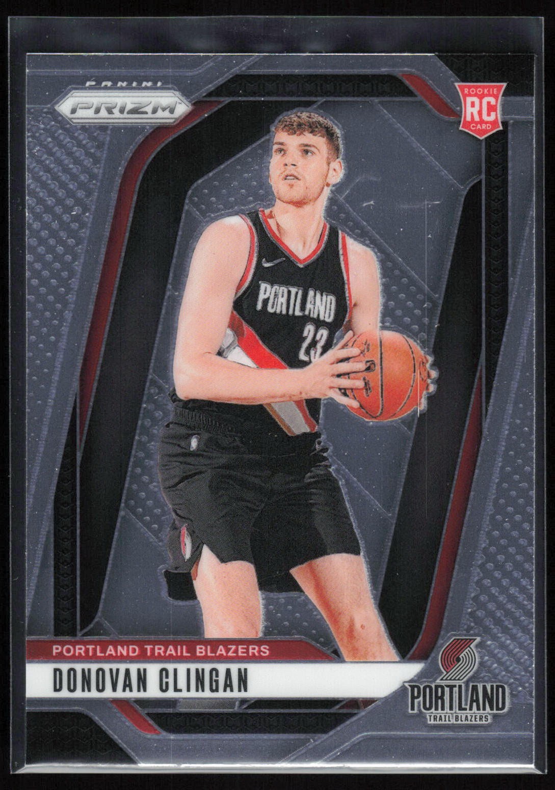 Donovan Clingan 2024-25 Panini Prizm #221 RC Portland Trail Blazers