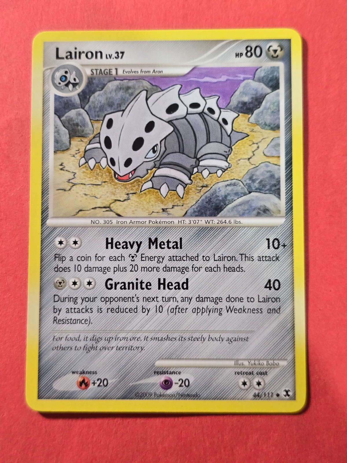 2009 Pokemon Platinum Rising Rivals #44 Lairon, UC, NF/H, cd5