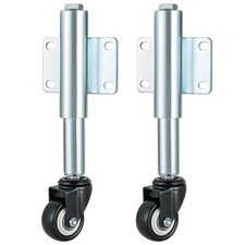 2" Spring Loaded Gate Caster, 2 PCS 2-1/2" Heavy Duty Farm Gate Wheels, 4 Holes