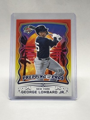 2025 Panini Prospect Edition George Lombard Jr Prepping For The Pros Blue /99