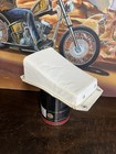 Vintage Original White MACO Harley Chopper Passenger P Pad Pillion Panhead Bates