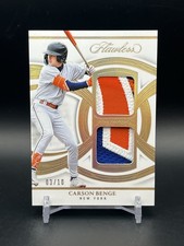 2025 Flawless Dual Prospect Patches CARSON BENGE /10 Gold #DPP-CB NY Mets 🔥🔥