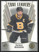 2021-22 UD SP Authentic Patrice Bergeron TL-22 True Leaders