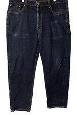 Levi's Men's Jeans 550 Relaxed Fit Denim Dark Washed Blue Size 40X30 - FLAWS