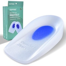 Premium Gel Heel Cups for Heel Pain Relief   Long-Lasting Silicone Inserts fo...