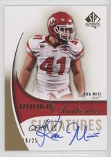 2010 SP Authentic Rookie Authentics Signatures Gold 18/25 Koa Misi #169 Auto 0c2