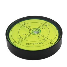 Bubble Level with Degree Markings Compact Circular Spirit Level Flat for