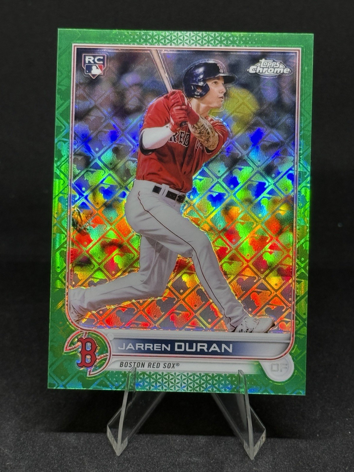 2022 Topps Chrome Jarren Duran Logofractor Rookie Green Refractor /99