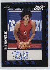 2023-24 Leaf Ink Blue Ron Harper Jr #BA-RHJ Auto 02l5