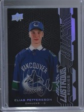 2018-19 SPx UD Black Lustrous Rookies Auto Elias Pettersson #LR-EP Auto df7