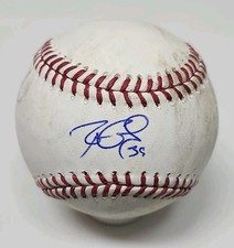 Ben Gamel Signed Autographed Game Used Major League Baseball BRAVES 