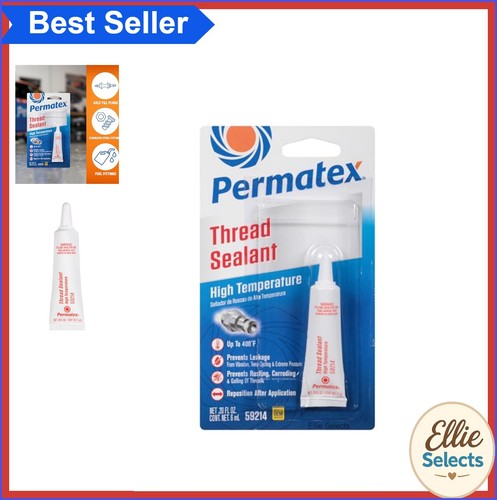 High Temperature Thread Sealant 6 ml Tube Locks Seals Fittings Oil Coolant Lines