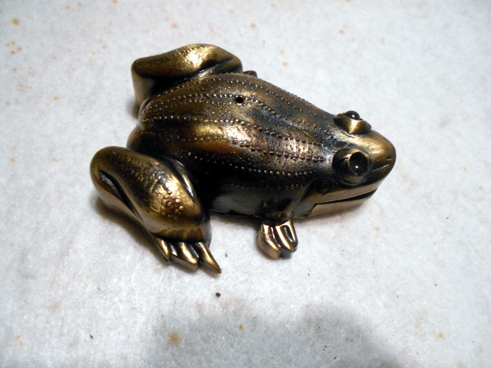 Cast Metal Frog Figural Butane  Super Cute