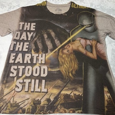 Green Day Graphic T Shirt XL The Day The Earth Stood Still Sci Fi Band Tee