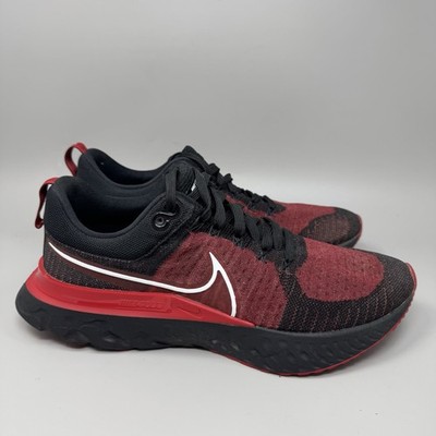 Nike React Infinity Run Flyknit 2 Mens 9 Black Red Excellent Running Nike React Infinity Run Flyknit 2  main image 2