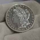 1902 S US Morgan Dollar $ XF/AU (Cleaned)