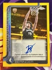 Joan Beringer 2025-26 Topps Chrome Update Gold Refractor /50 Auto RC Rookie