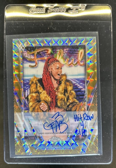 2026 Topps Chrome WWE B-Fab Auto Gold Geometric Refractor #/50