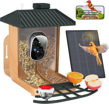 Smart Bird Feeder with Camera, 1080P HD AI Identify  Capture Bird Videos, Auto