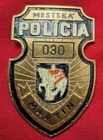 REPUBLICA CHECA MESTSKA POLICIA PLAQUE BADGE PLACA POLICE
