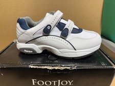 NEW IN BOX MEN'S FOOTJOY GOLF SPECIALTY SHOES, WHITE/NAVY, SIZE: 11 W