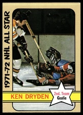 1972-73 O-Pee-Chee Ken Dryden #247 Montreal Canadiens HOF HIGH GRADE NO CREASES