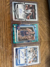 3 Unique basketball cards. Pcome Dadiet, Jaden Hardy, RaiQuan Gray