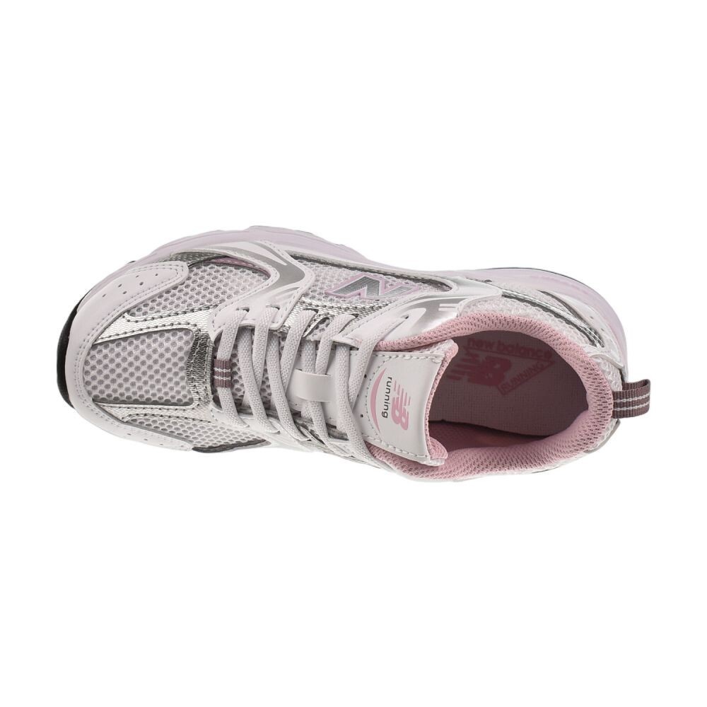 New Balance 530 Bungee (Wide) Little Kids' Shoes White/Pink pz530