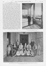 SAENZ PENA El Ex Presidente de Argentina - Impresión Antigua 1895