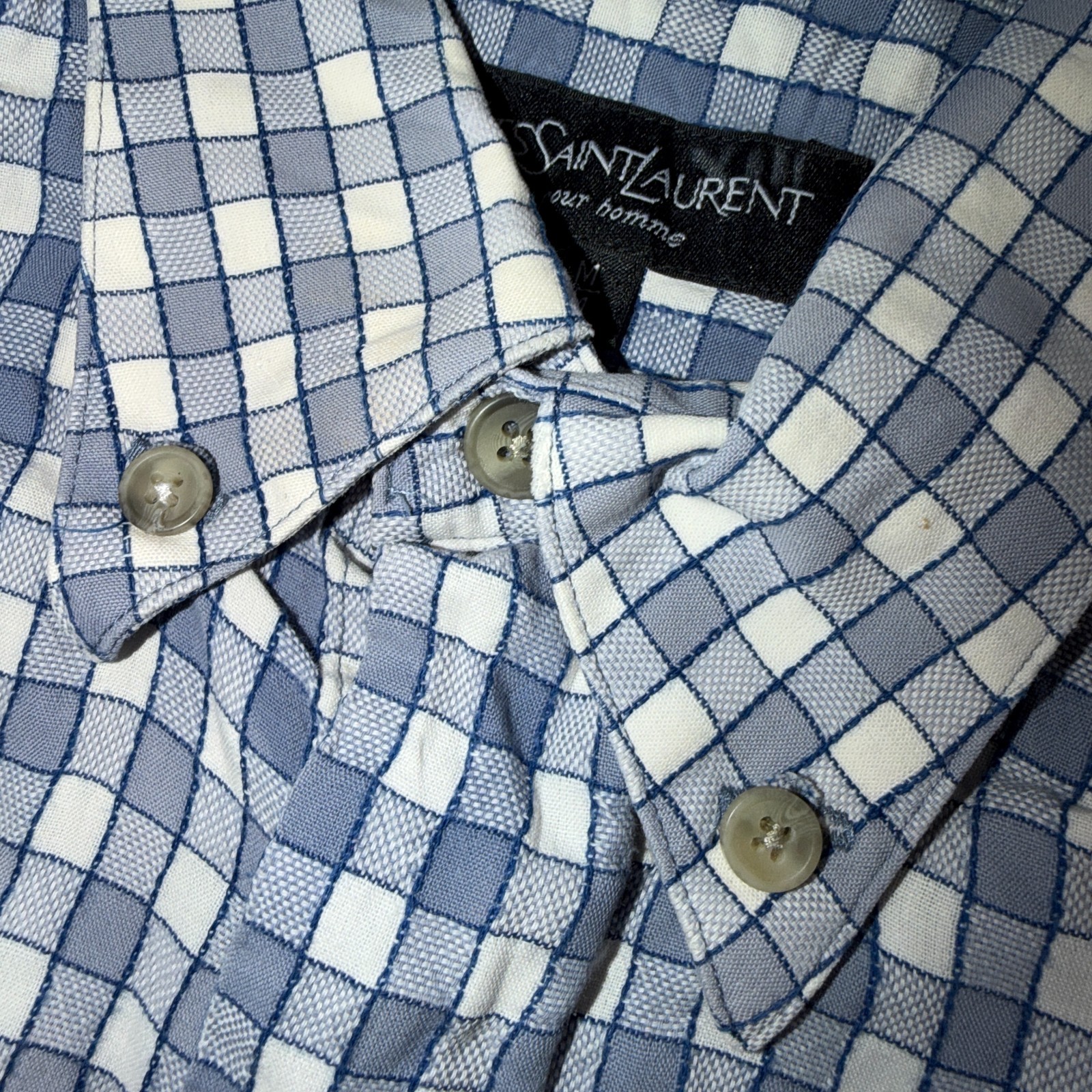 Yves Saint Laurent Pour Homme YSL Shirt Mens M Lo… - image 8