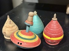 Vintage Tin Spinning Top Toy Ohio Art Graphics 1950s-1960s Made In USA