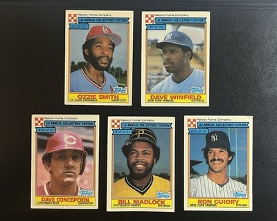 1984 Topps Ralston Purina Baseball Card Lot of (5)   HOF Smith, Winfield