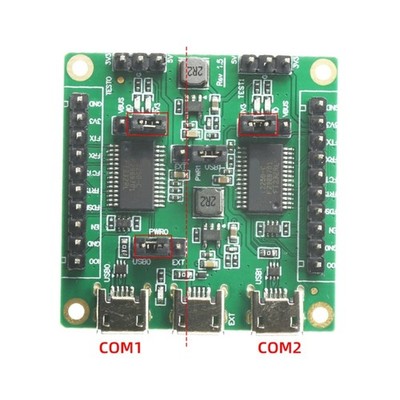 Double Highly Speed Serial Port USB Test Board For Efficient Production Testing
